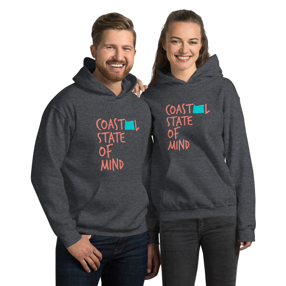 Coastal State of Mind™ Oregon Beach & Bonfire Unisex Hoodie