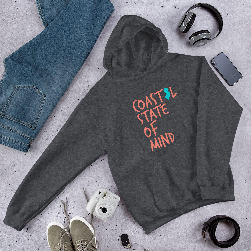 Coastal State of Mind™ New Jersey Beach & Bonfire Unisex Hoodie