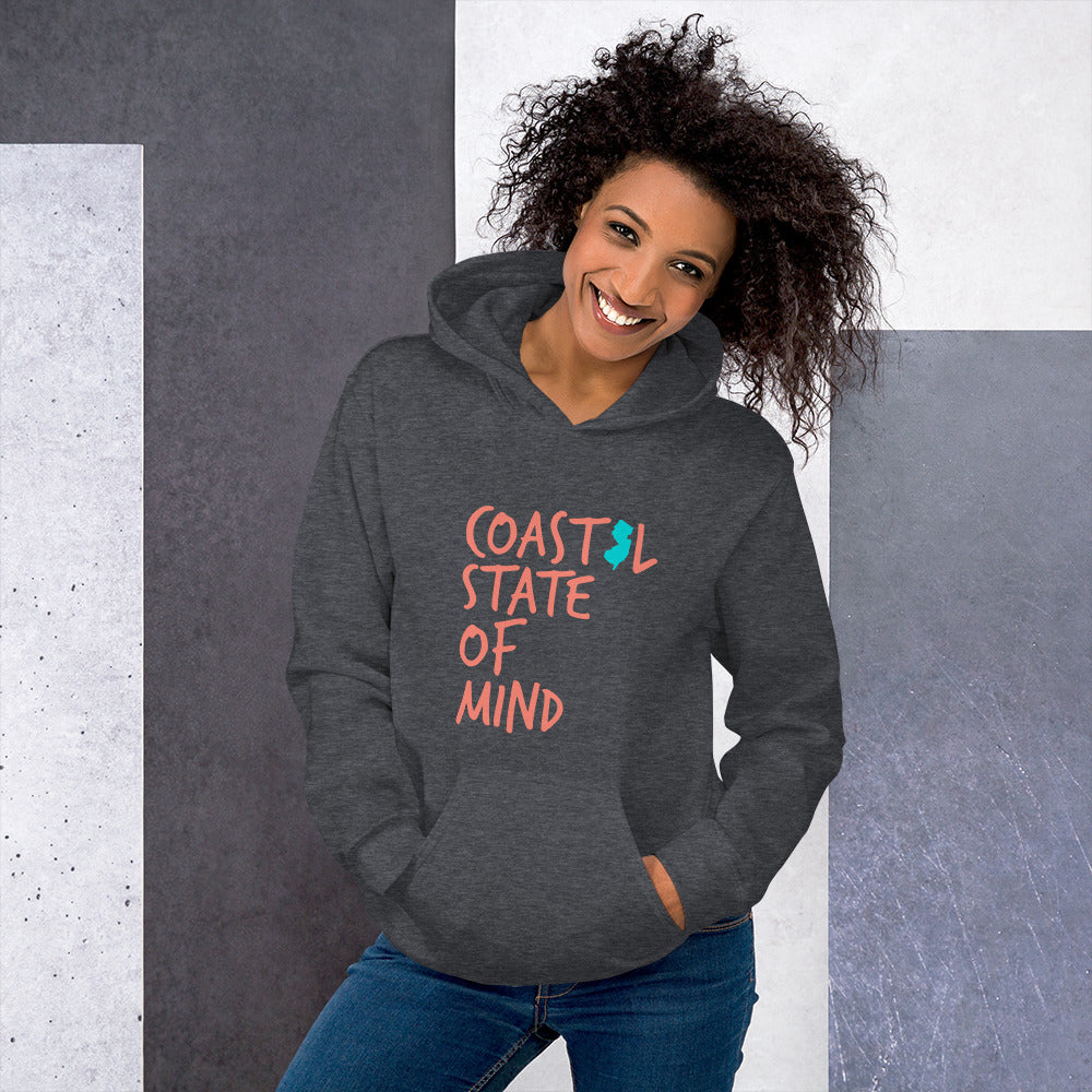 Coastal State of Mind™ New Jersey Beach & Bonfire Unisex Hoodie