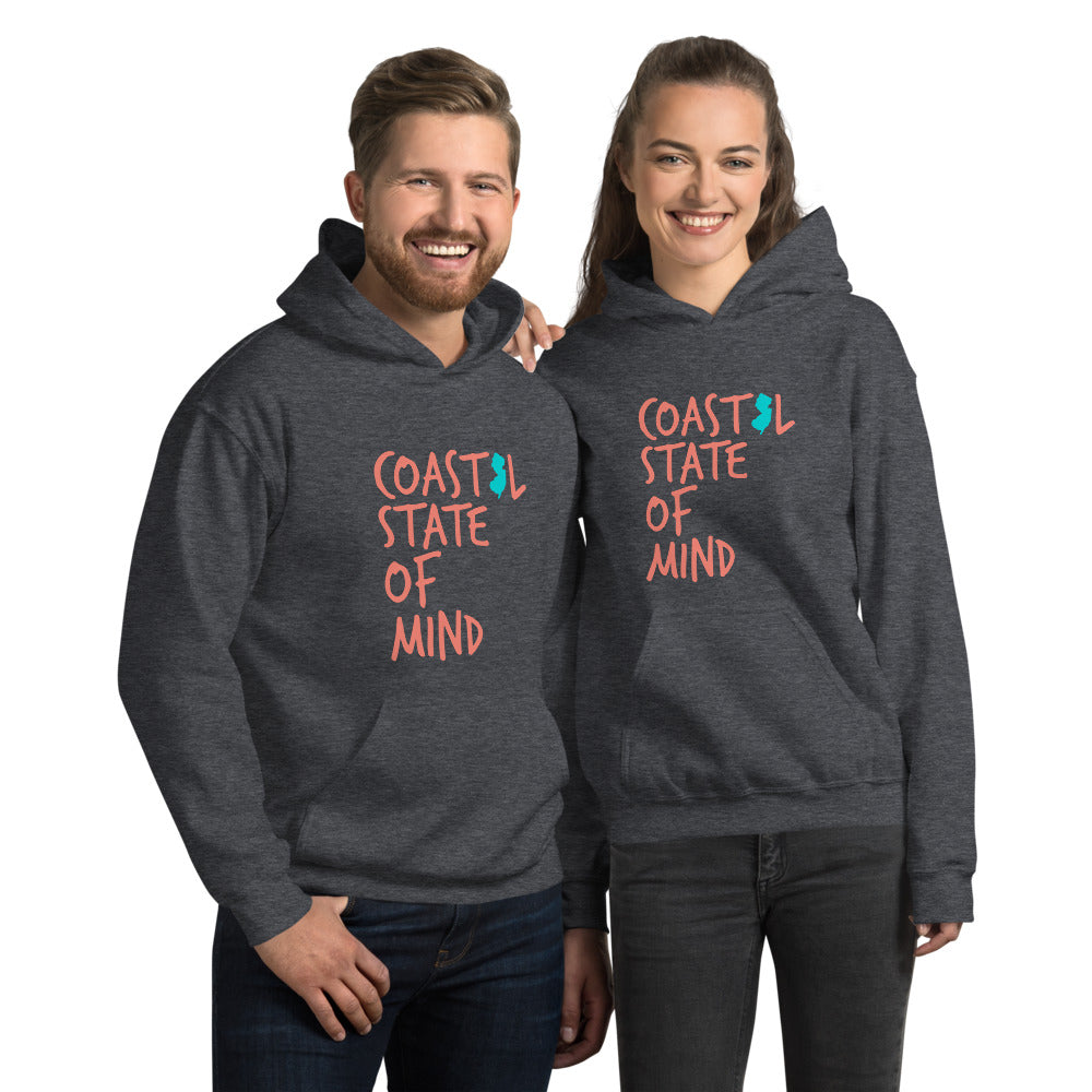 Coastal State of Mind™ New Jersey Beach & Bonfire Unisex Hoodie
