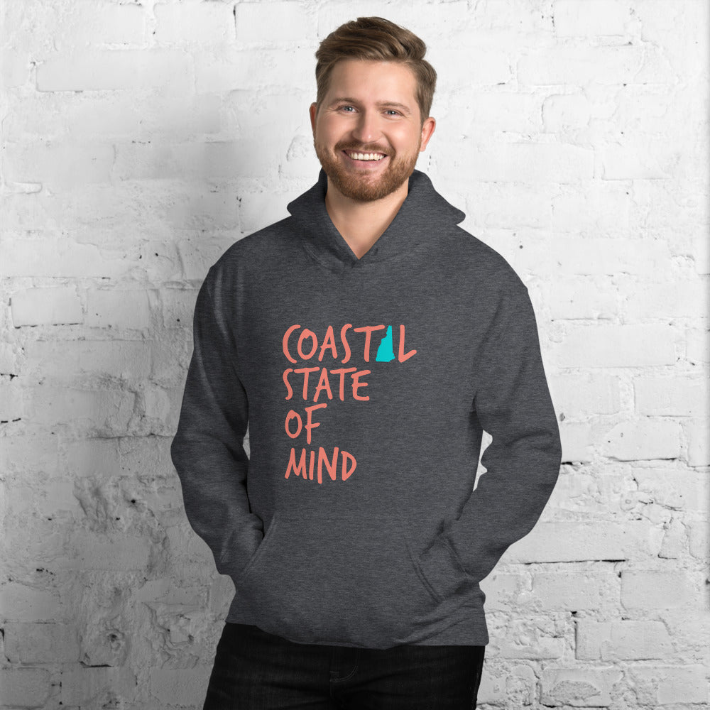 Coastal State of Mind™ New Hampshire Beach & Bonfire Unisex Hoodie
