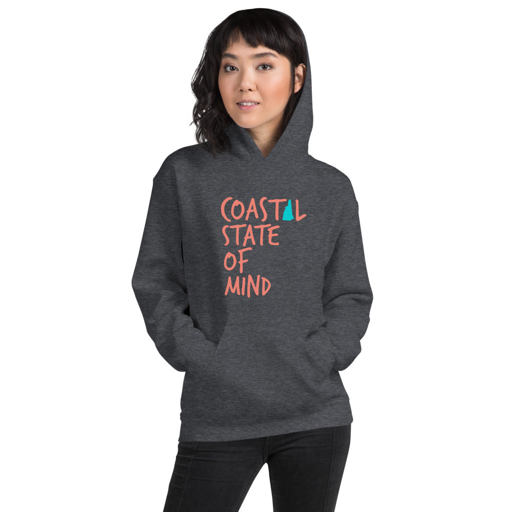 Coastal State of Mind™ New Hampshire Beach & Bonfire Unisex Hoodie