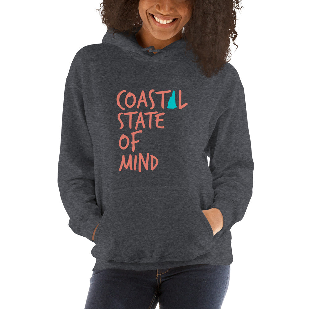 Coastal State of Mind™ New Hampshire Beach & Bonfire Unisex Hoodie