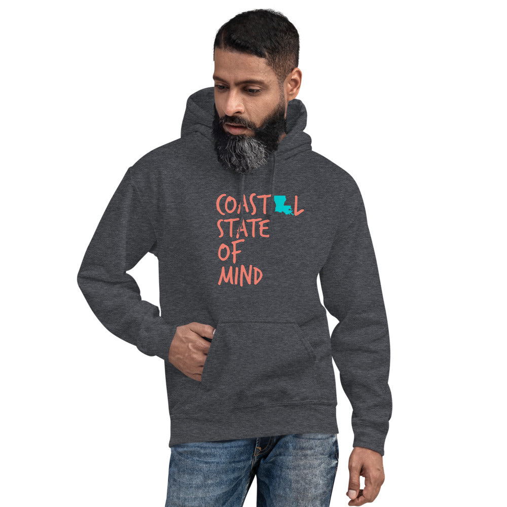 Coastal State of Mind™ Louisiana Beach & Bonfire Unisex Hoodie
