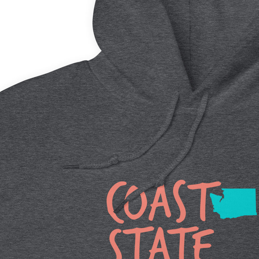 Coastal State of Mind™ Washington Beach & Bonfire Unisex Hoodie