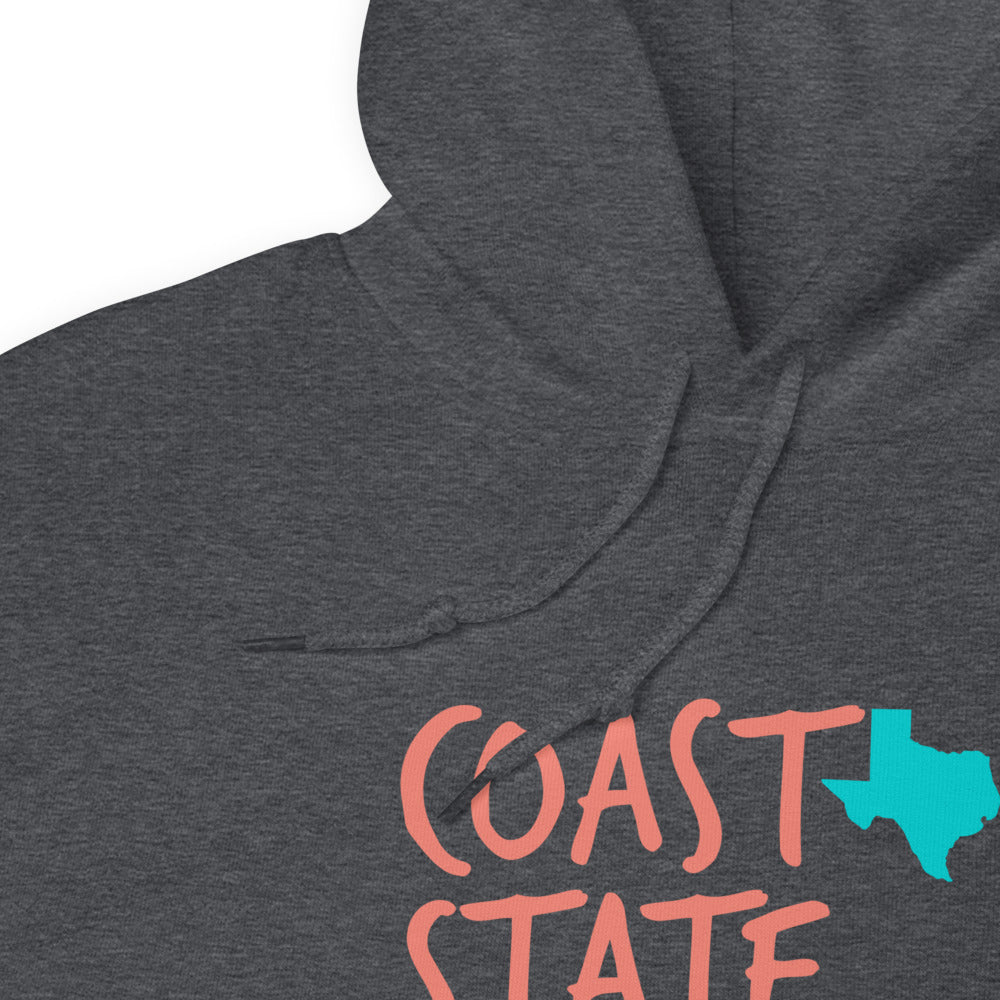 Coastal State of Mind™ Texas Beach & Bonfire Unisex Hoodie