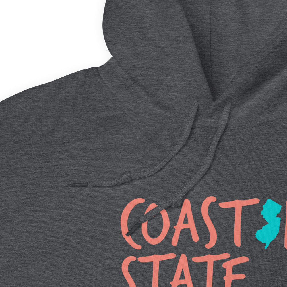 Coastal State of Mind™ New Jersey Beach & Bonfire Unisex Hoodie