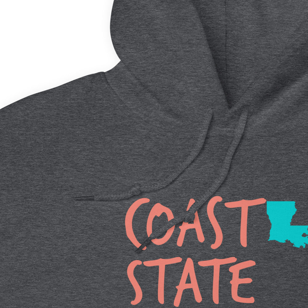 Coastal State of Mind™ Louisiana Beach & Bonfire Unisex Hoodie