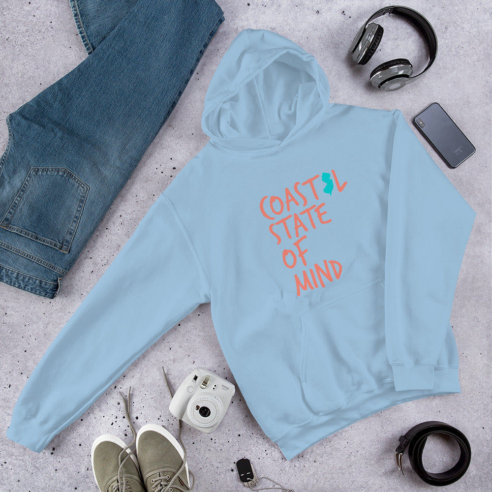 Coastal State of Mind™ New Jersey Beach & Bonfire Unisex Hoodie