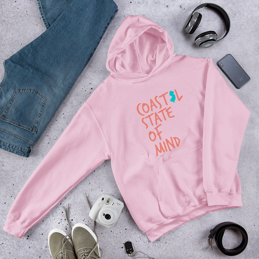 Coastal State of Mind™ New Jersey Beach & Bonfire Unisex Hoodie