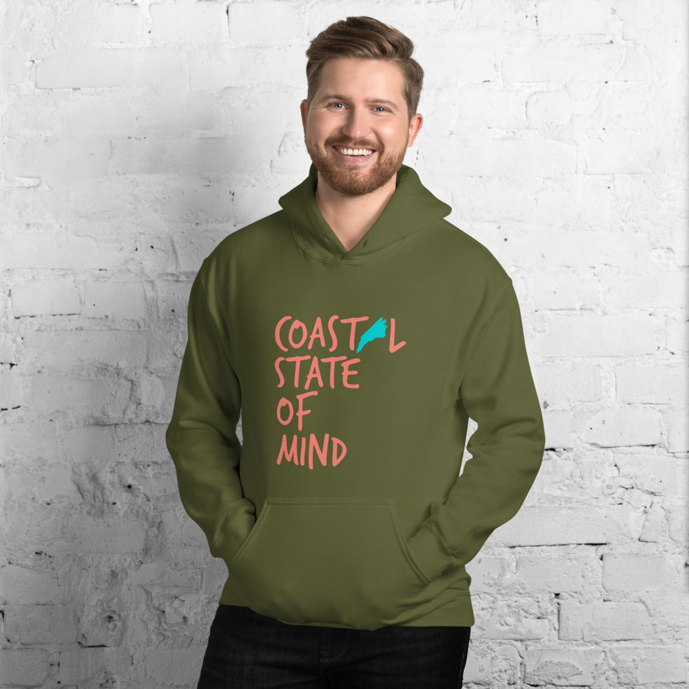 Coastal State of Mind North Carolina Beach & Bonfire Unisex Hoodie