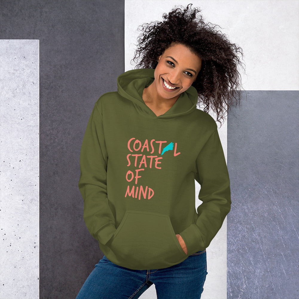 Coastal State of Mind North Carolina Beach & Bonfire Unisex Hoodie