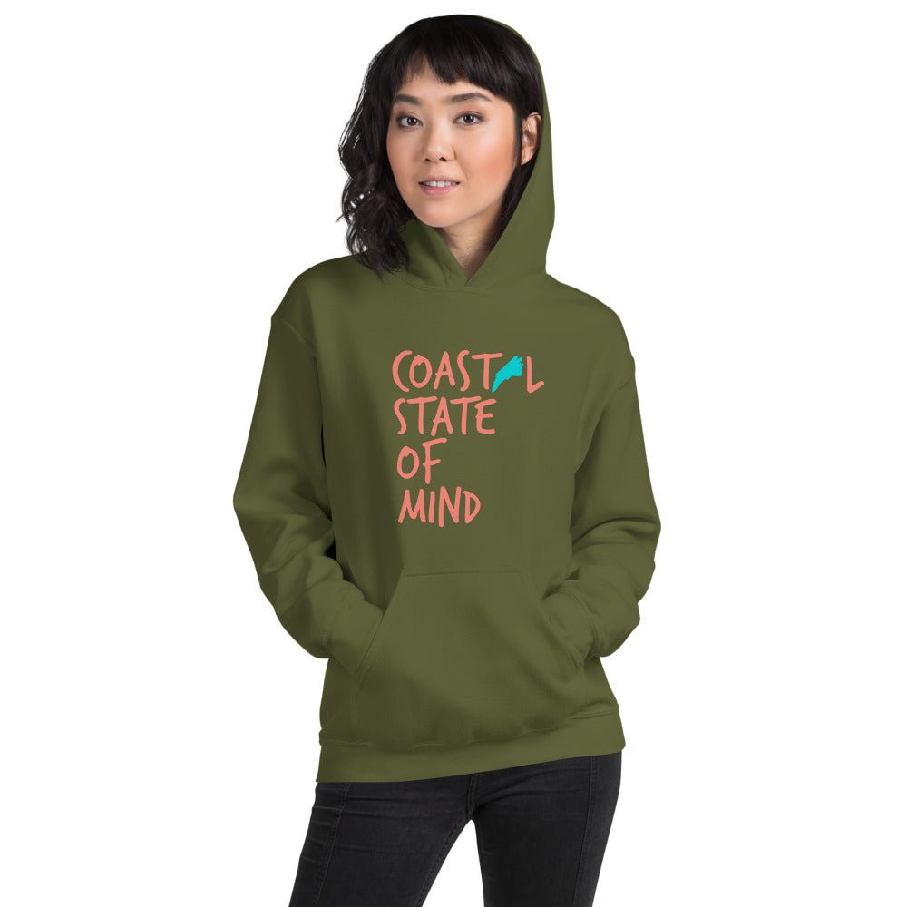 Coastal State of Mind North Carolina Beach & Bonfire Unisex Hoodie