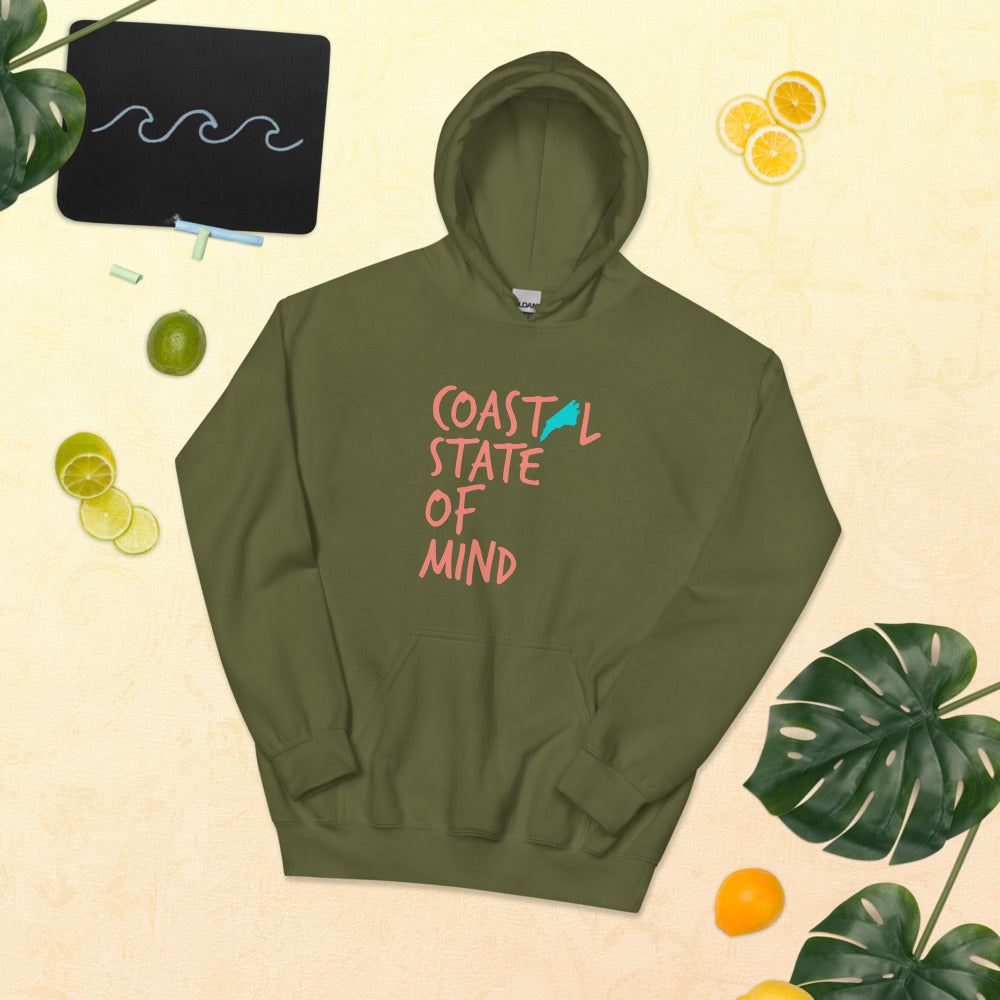 Coastal State of Mind North Carolina Beach & Bonfire Unisex Hoodie