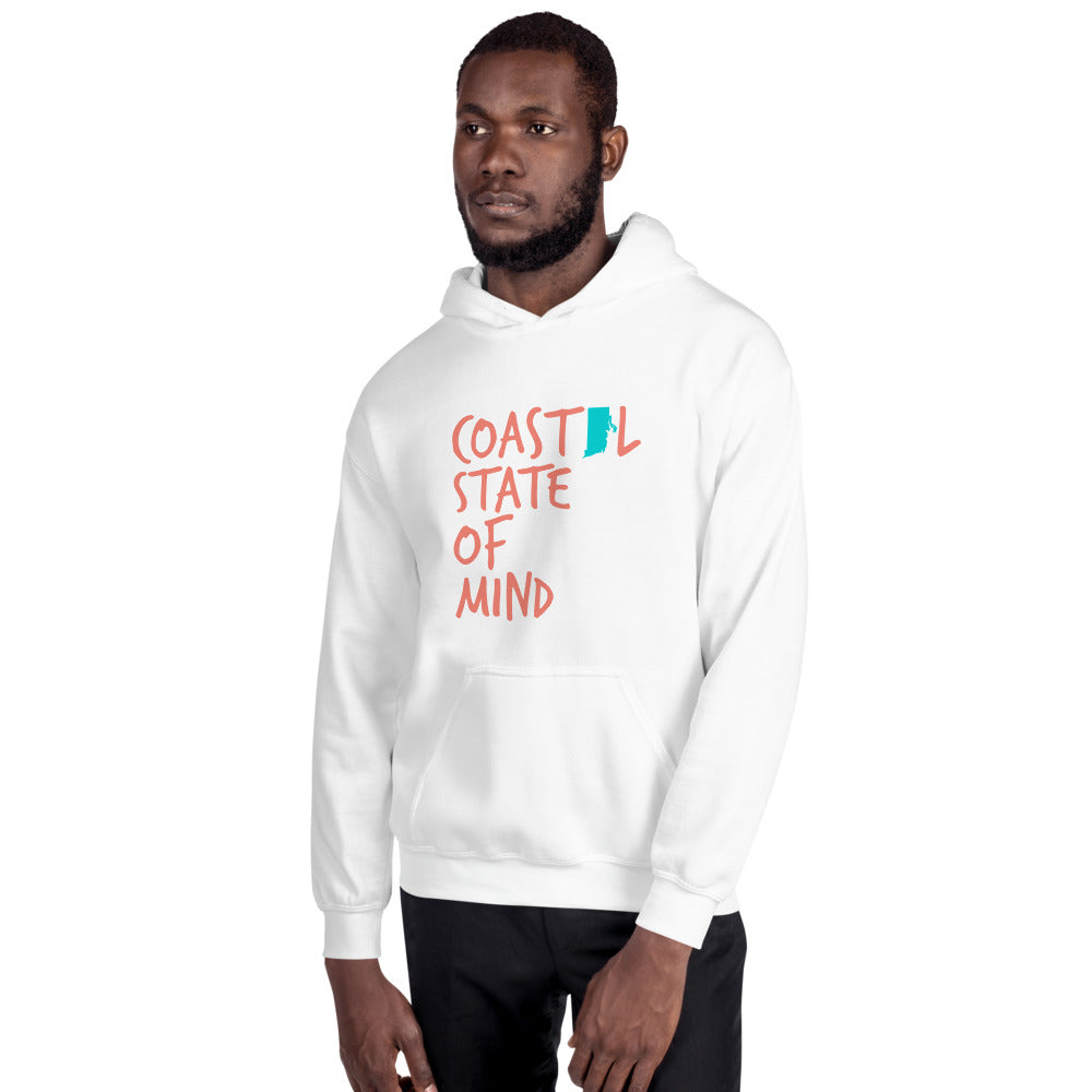 Coastal State of Mind™ Rhode Island Beach & Bonfire Unisex Hoodie