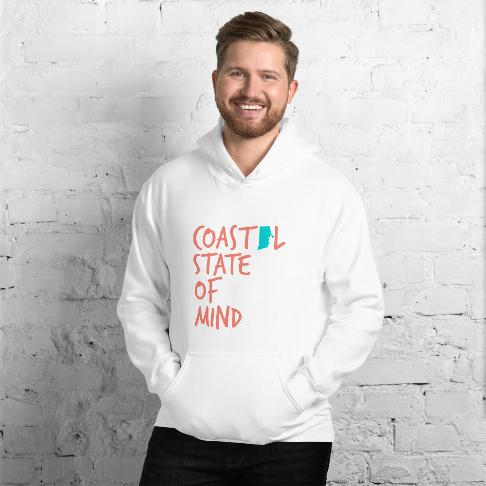 Coastal State of Mind™ Rhode Island Beach & Bonfire Unisex Hoodie