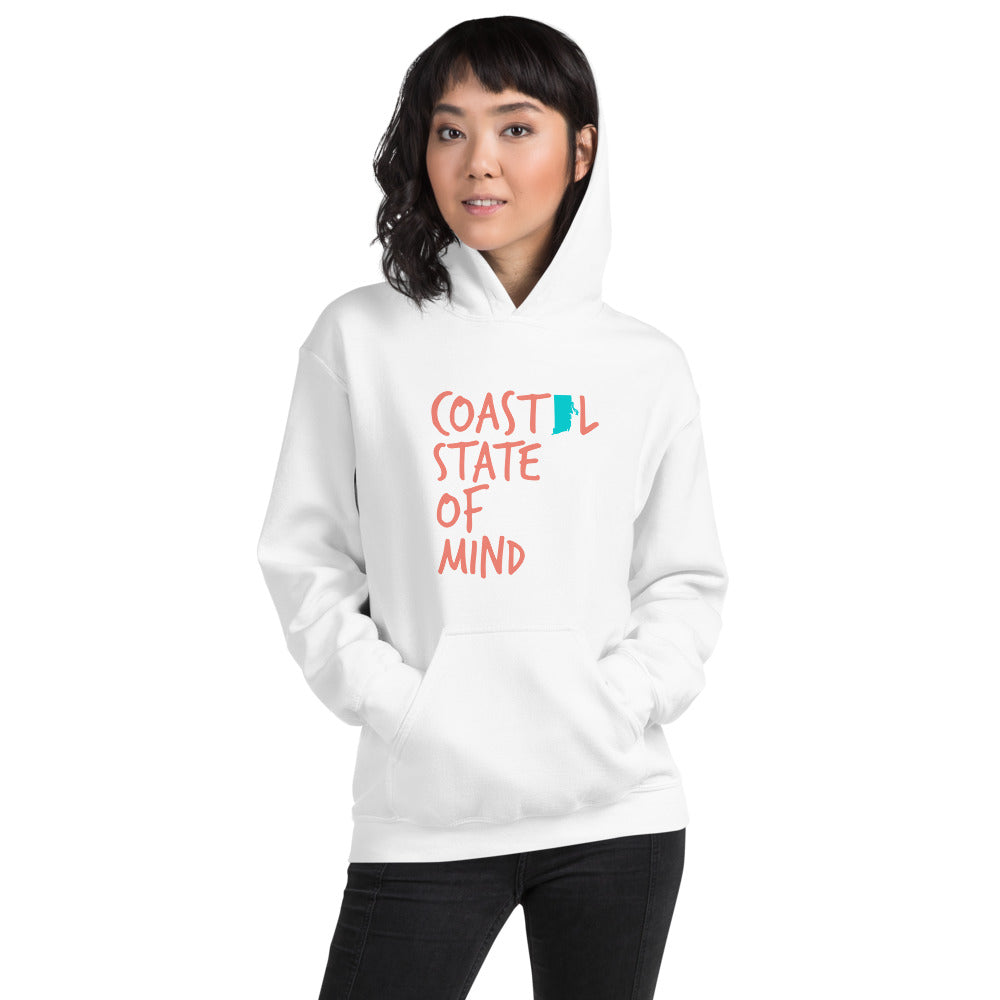 Coastal State of Mind™ Rhode Island Beach & Bonfire Unisex Hoodie