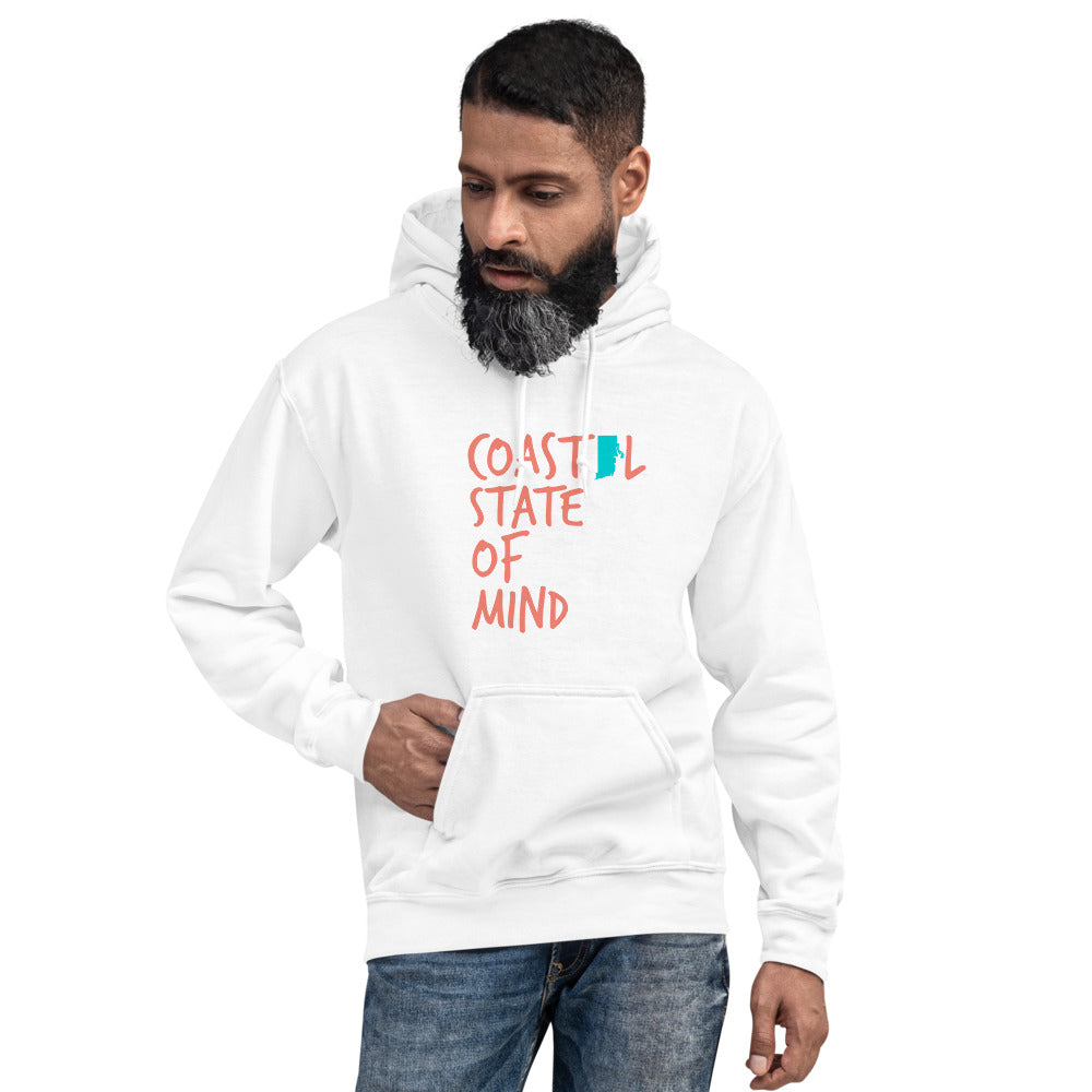 Coastal State of Mind™ Rhode Island Beach & Bonfire Unisex Hoodie