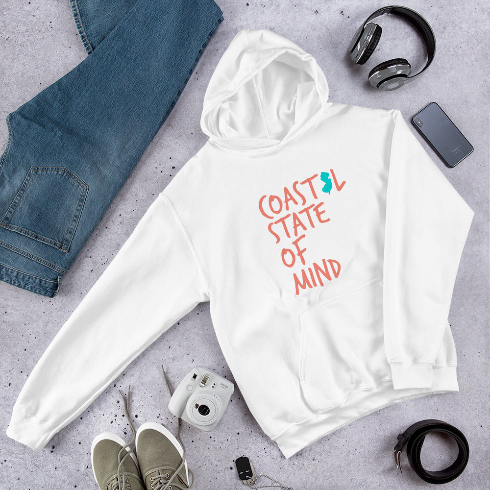 Coastal State of Mind™ New Jersey Beach & Bonfire Unisex Hoodie