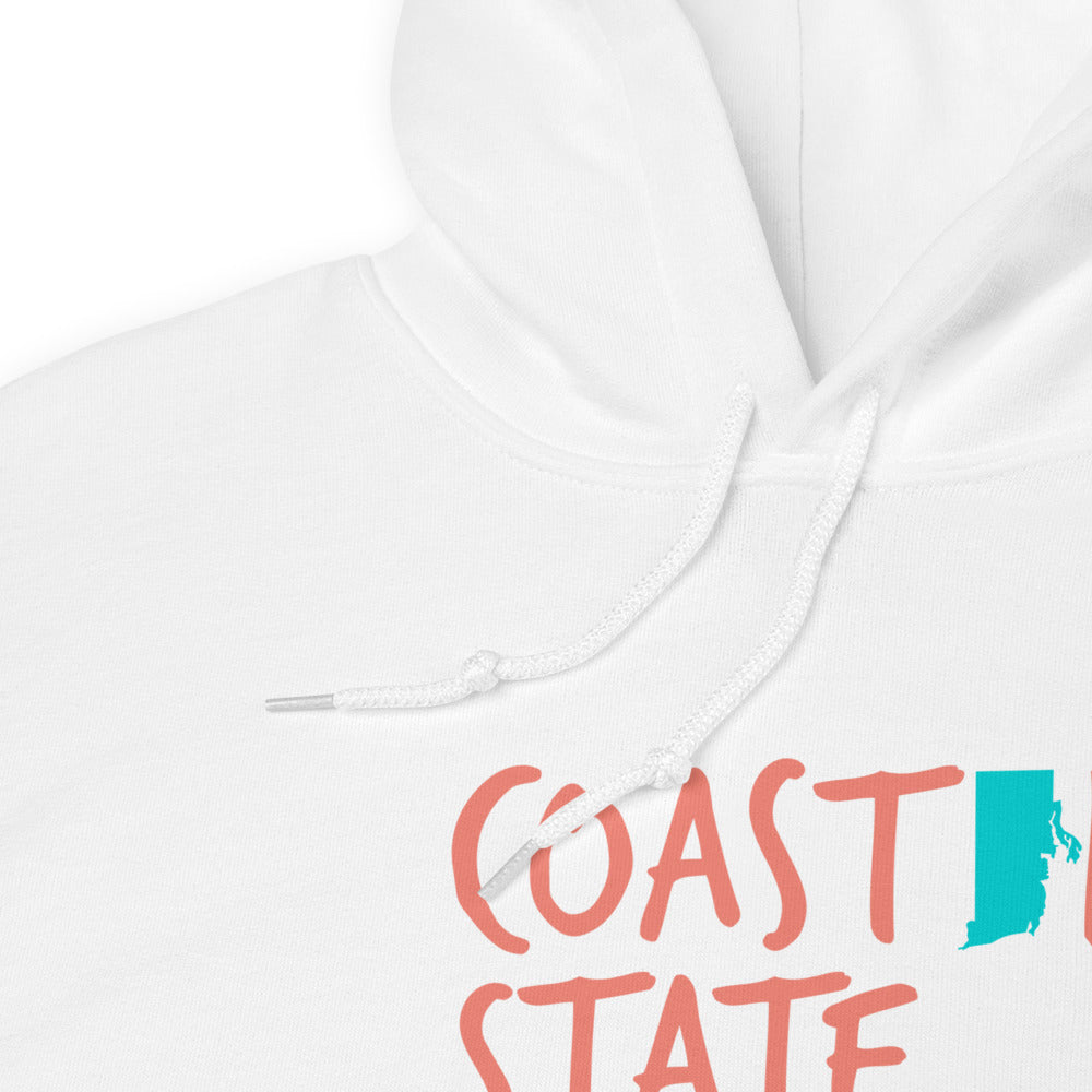 Coastal State of Mind™ Rhode Island Beach & Bonfire Unisex Hoodie
