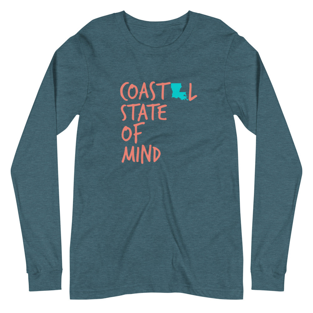 Coastal State of Mind™ Louisiana Unisex Long Sleeve Tee