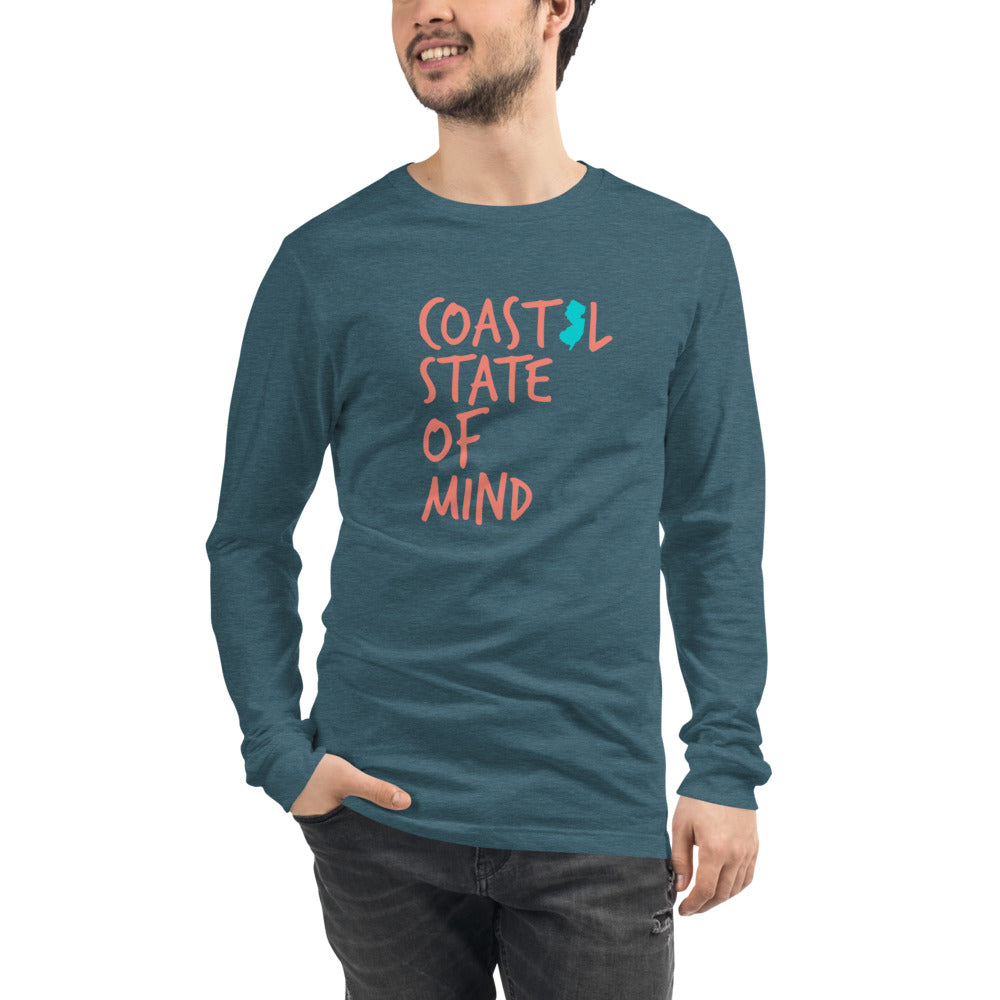 Coastal State of Mind™ New Jersey Unisex Long Sleeve Tee