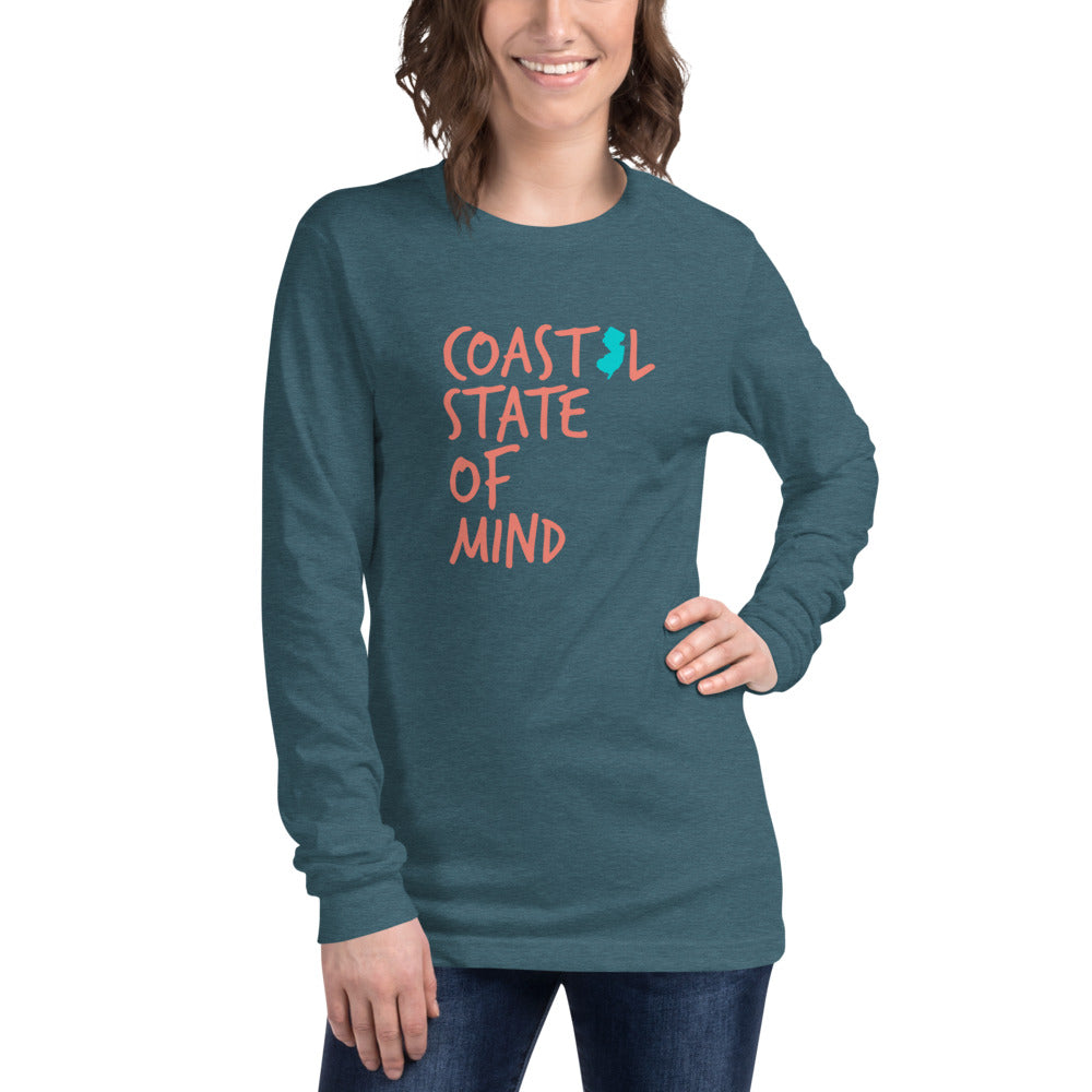 Coastal State of Mind™ New Jersey Unisex Long Sleeve Tee