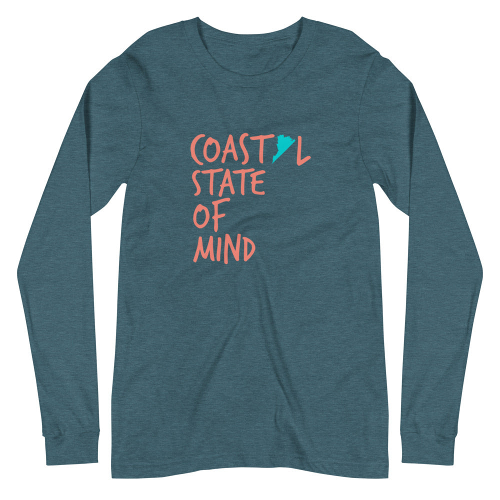 Coastal State of Mind™ Virginia Unisex Long Sleeve Tee