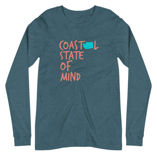Coastal State of Mind™ Washington Unisex Long Sleeve Tee