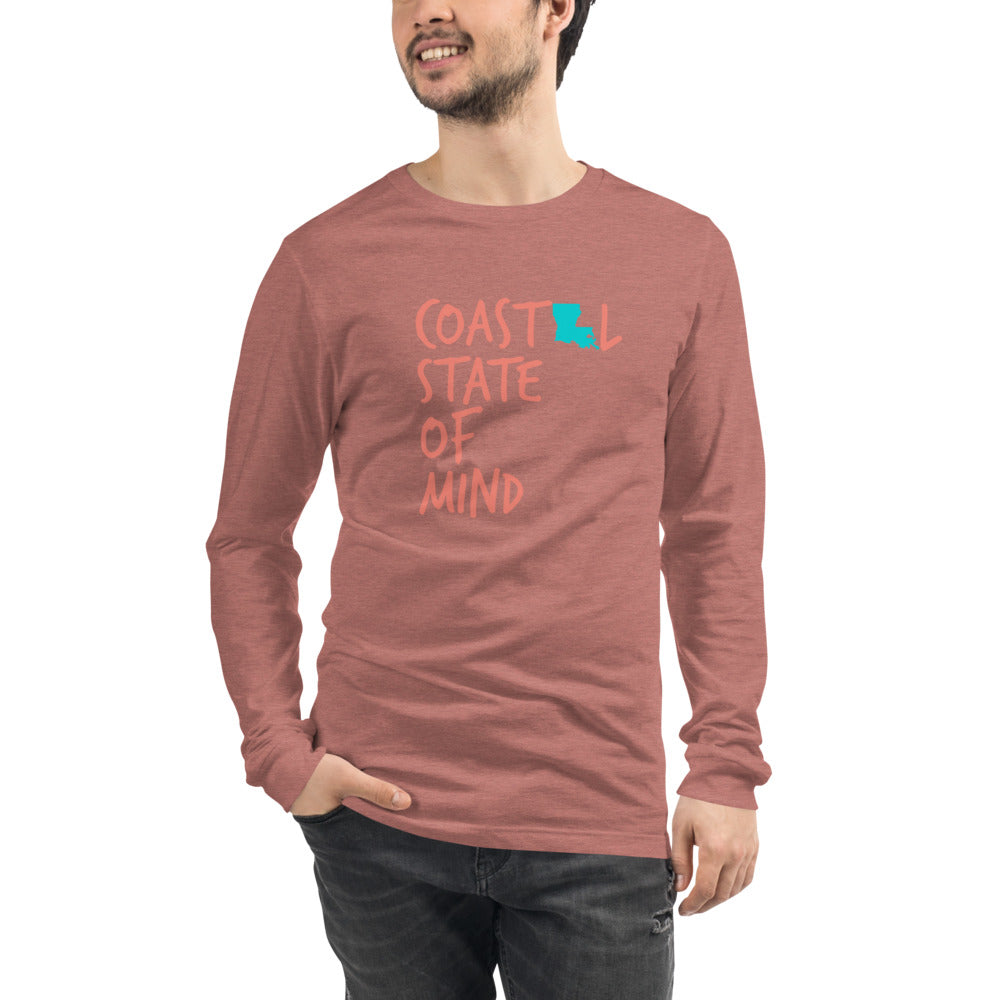 Coastal State of Mind™ Louisiana Unisex Long Sleeve Tee
