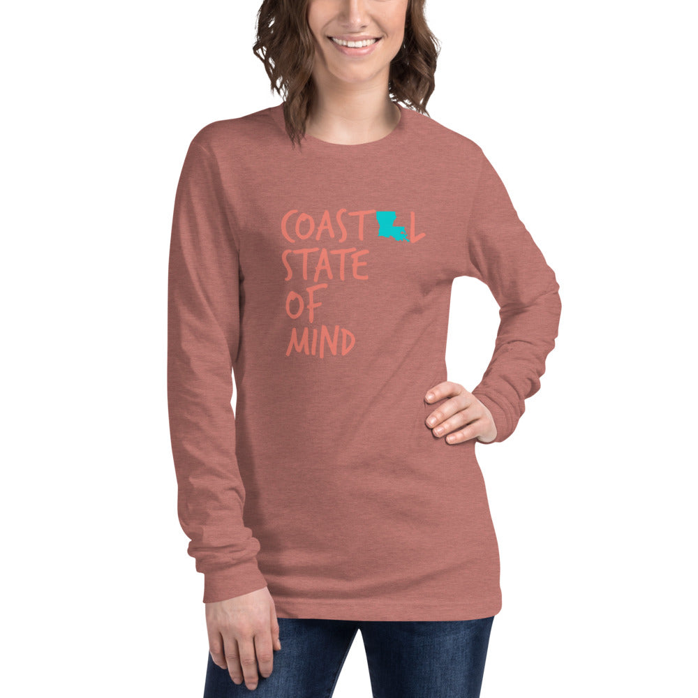 Coastal State of Mind™ Louisiana Unisex Long Sleeve Tee
