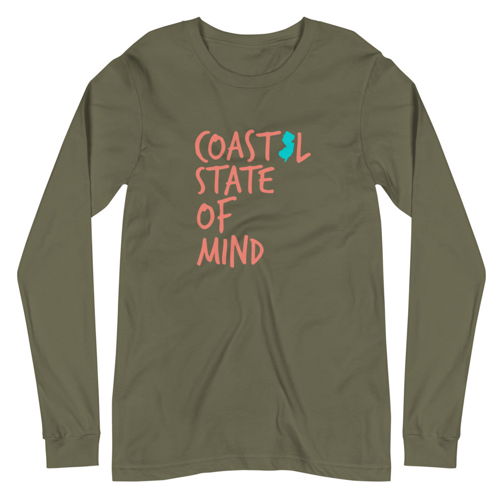 Coastal State of Mind™ New Jersey Unisex Long Sleeve Tee