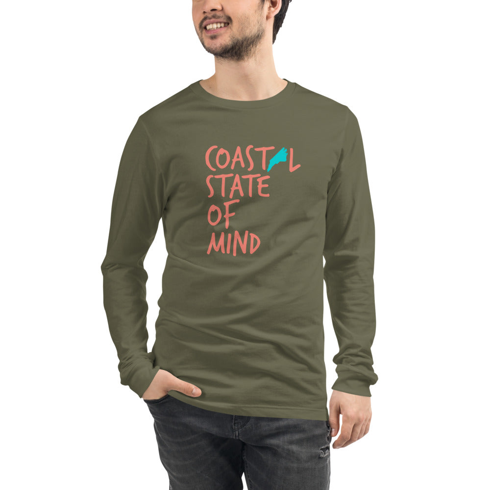 Coastal State of Mind™ North Carolina Unisex Long Sleeve Tee