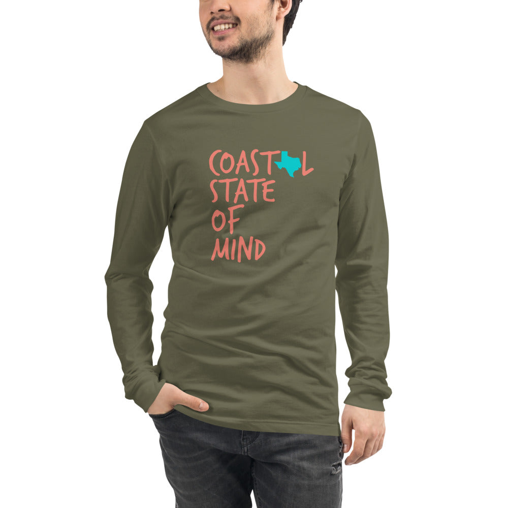 Coastal State of Mind™ Texas Unisex Long Sleeve Tee