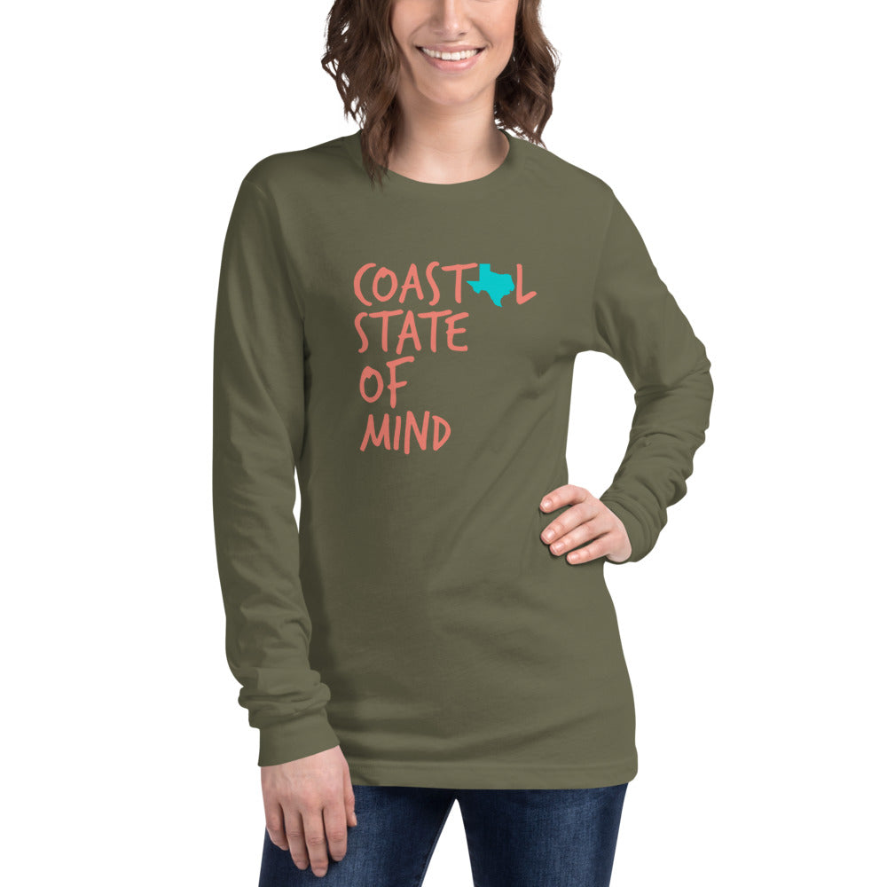 Coastal State of Mind™ Texas Unisex Long Sleeve Tee